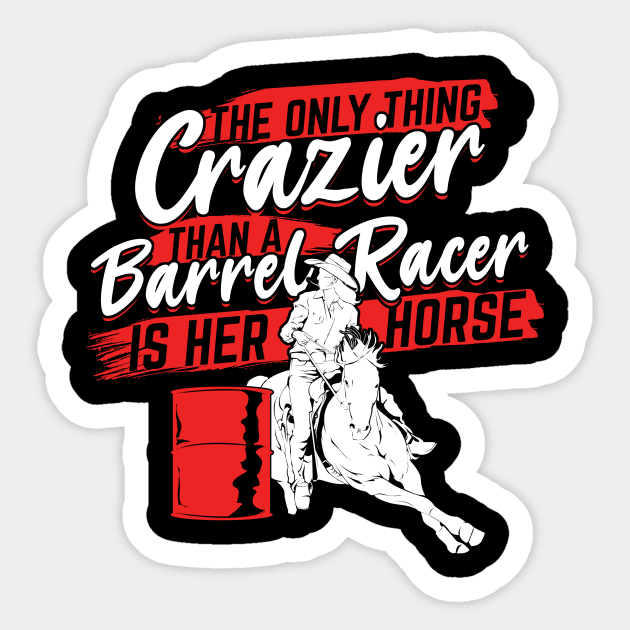 Funny Barrel Racing Girl Barrel Race Racer Gift Sticker by Dolde08